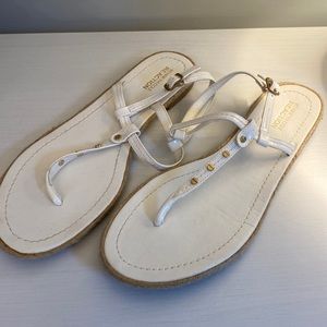 Kenneth Cole white sandals